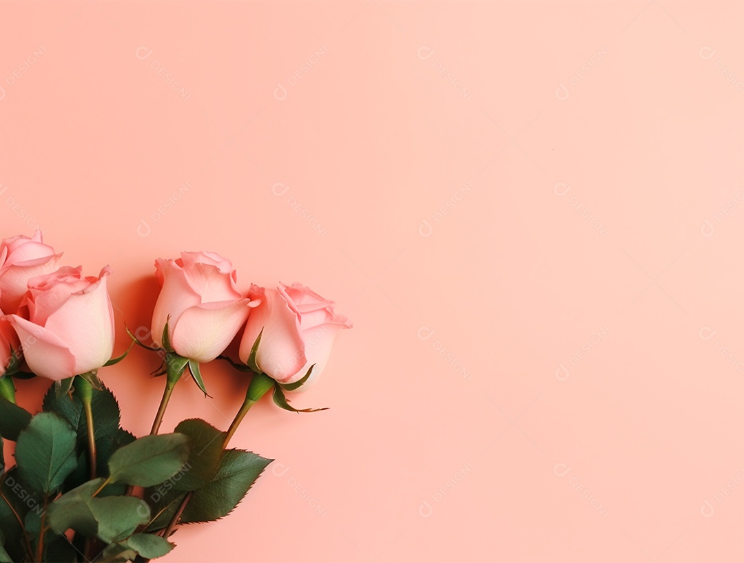 Fundo com buquê de flores