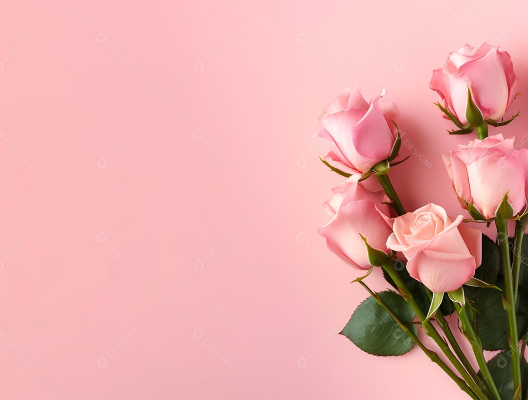 Fundo com buquê de flores