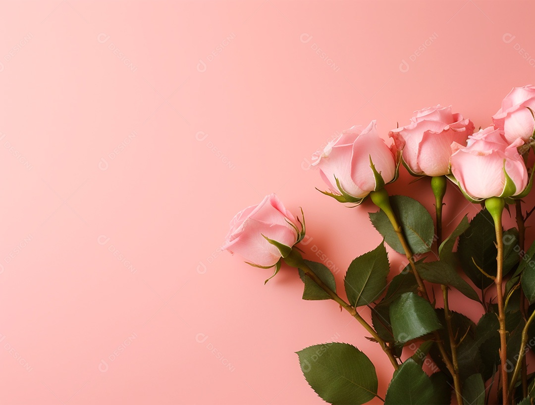 Fundo com buquê de flores