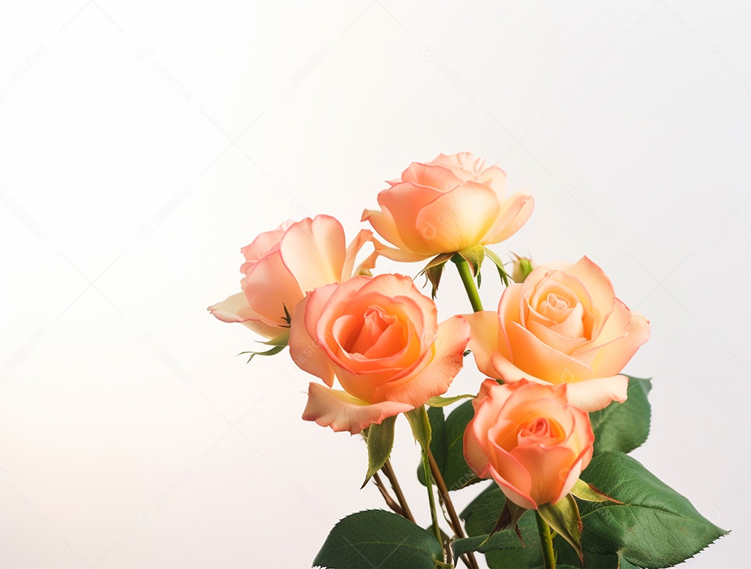 Fundo com buquê de flores