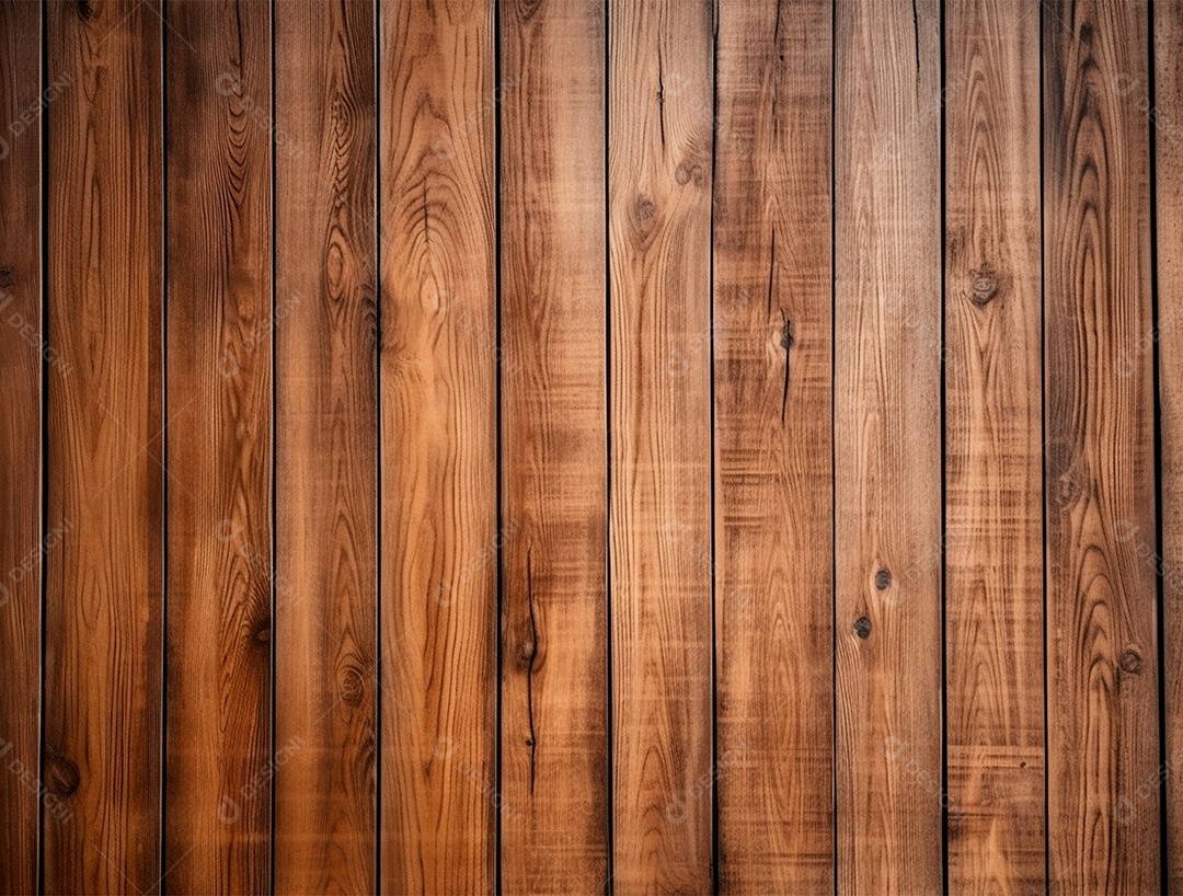Fundo de ripa, madeira envernizada.