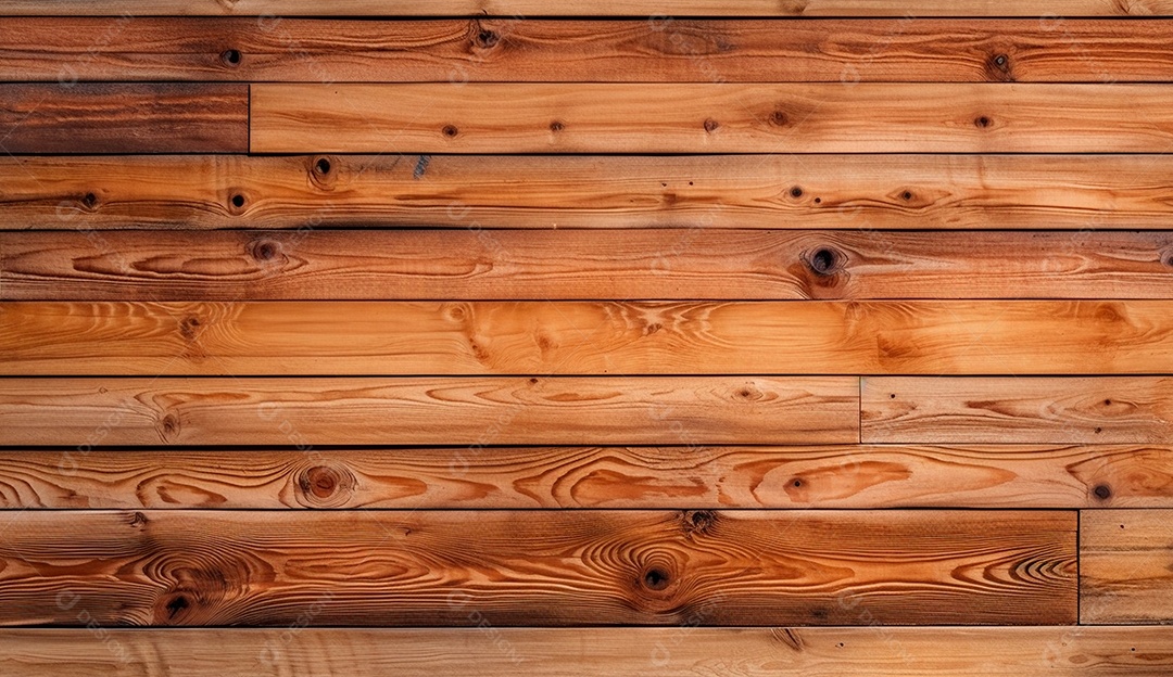 Fundo de ripa, madeira envernizada.