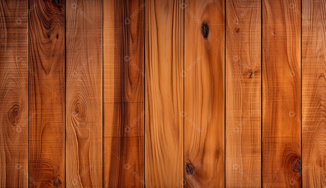 Fundo de ripa, madeira envernizada.