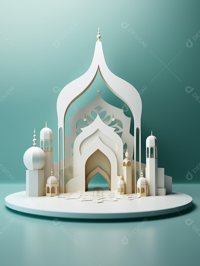 Portal de uma mesquita islâmica.