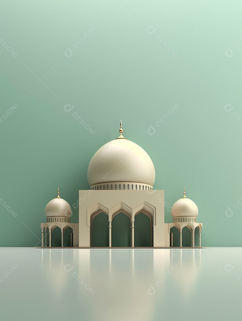 Portões da mesquita islâmica.