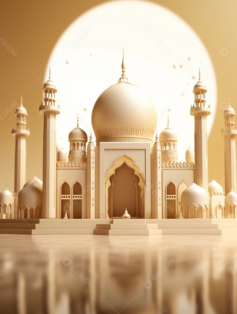 Mesquita islâmica dourada