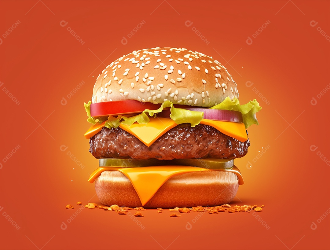 Delicioso hambúrguer gourmet