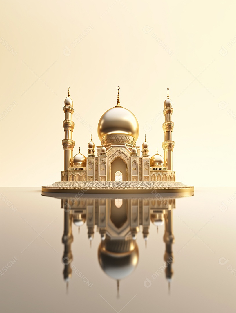 Reflexo da mesquita islâmica.