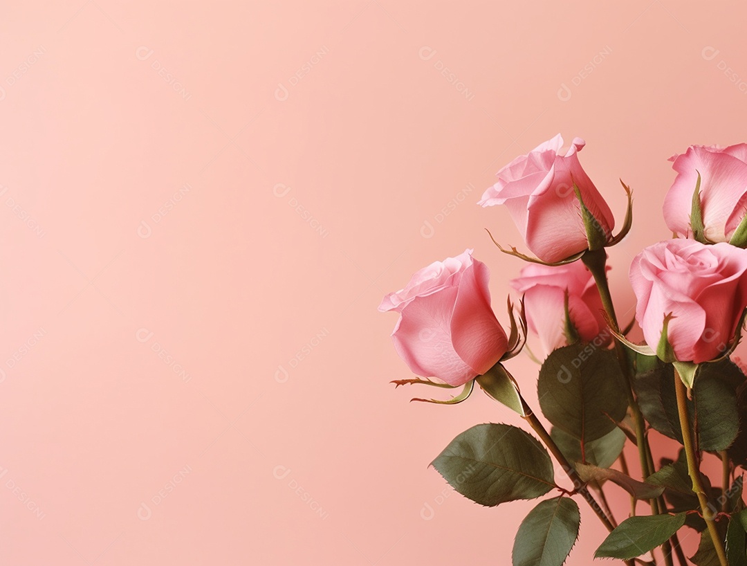 Fundo com buquê de flores