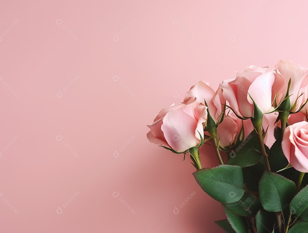 Fundo com buquê de flores