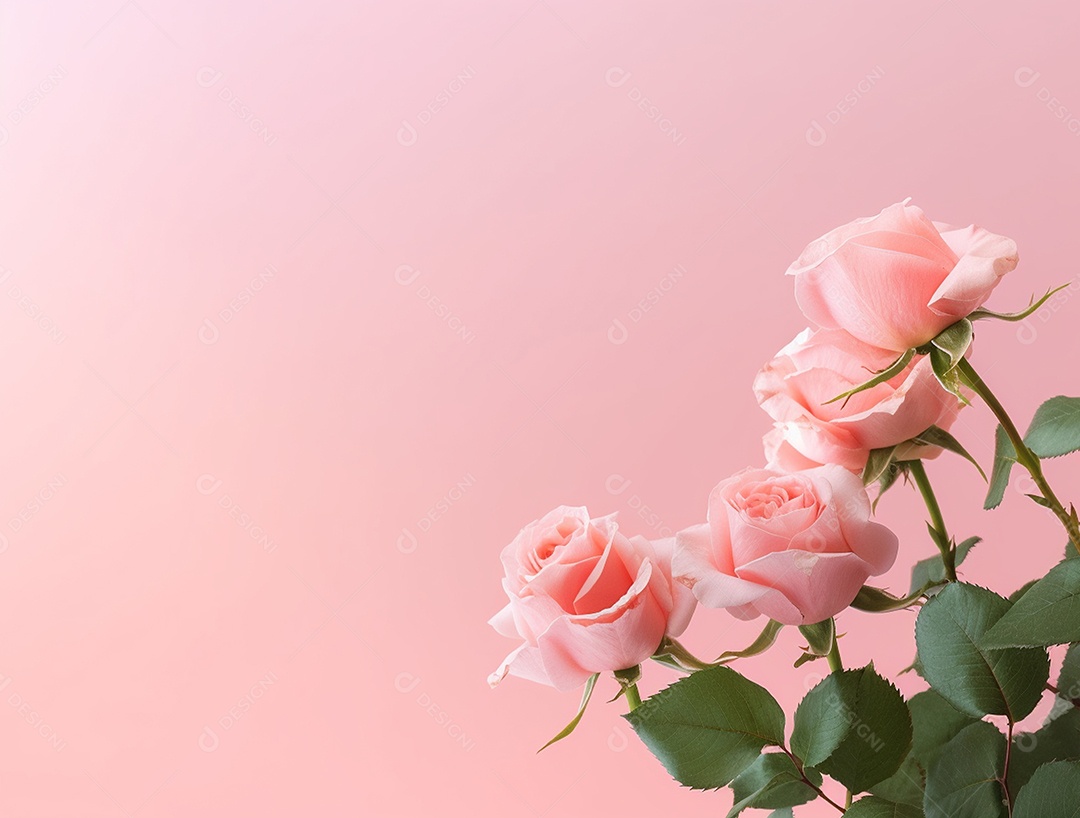 Fundo com buquê de flores