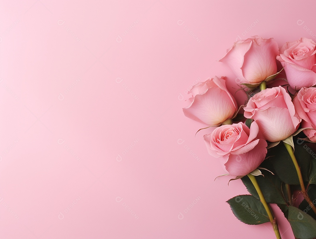 Fundo com buquê de flores