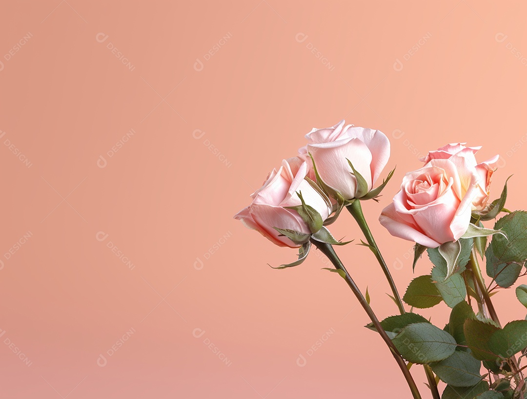 Fundo com buquê de flores