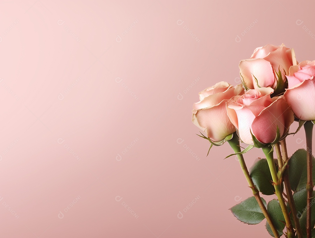 Fundo com buquê de flores