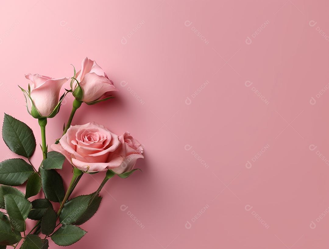 Fundo com buquê de flores