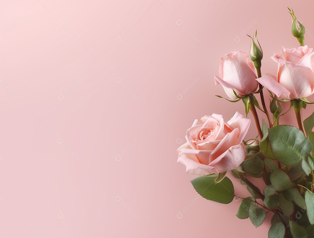 Fundo com buquê de flores