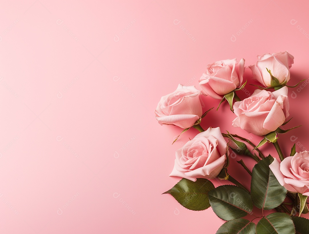 Fundo com buquê de flores