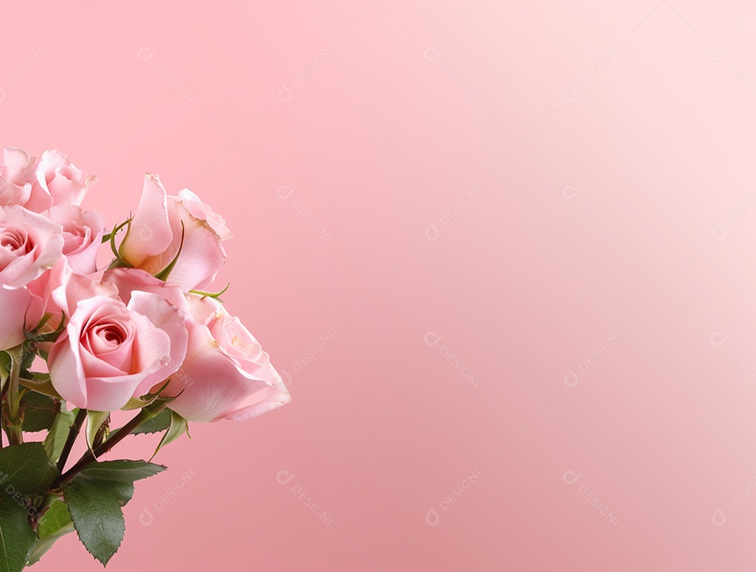 Fundo com buquê de flores