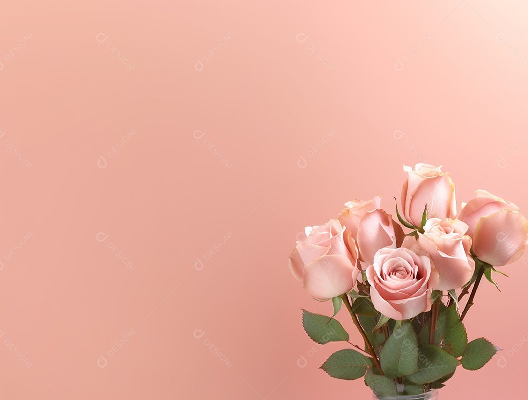 Fundo com buquê de flores