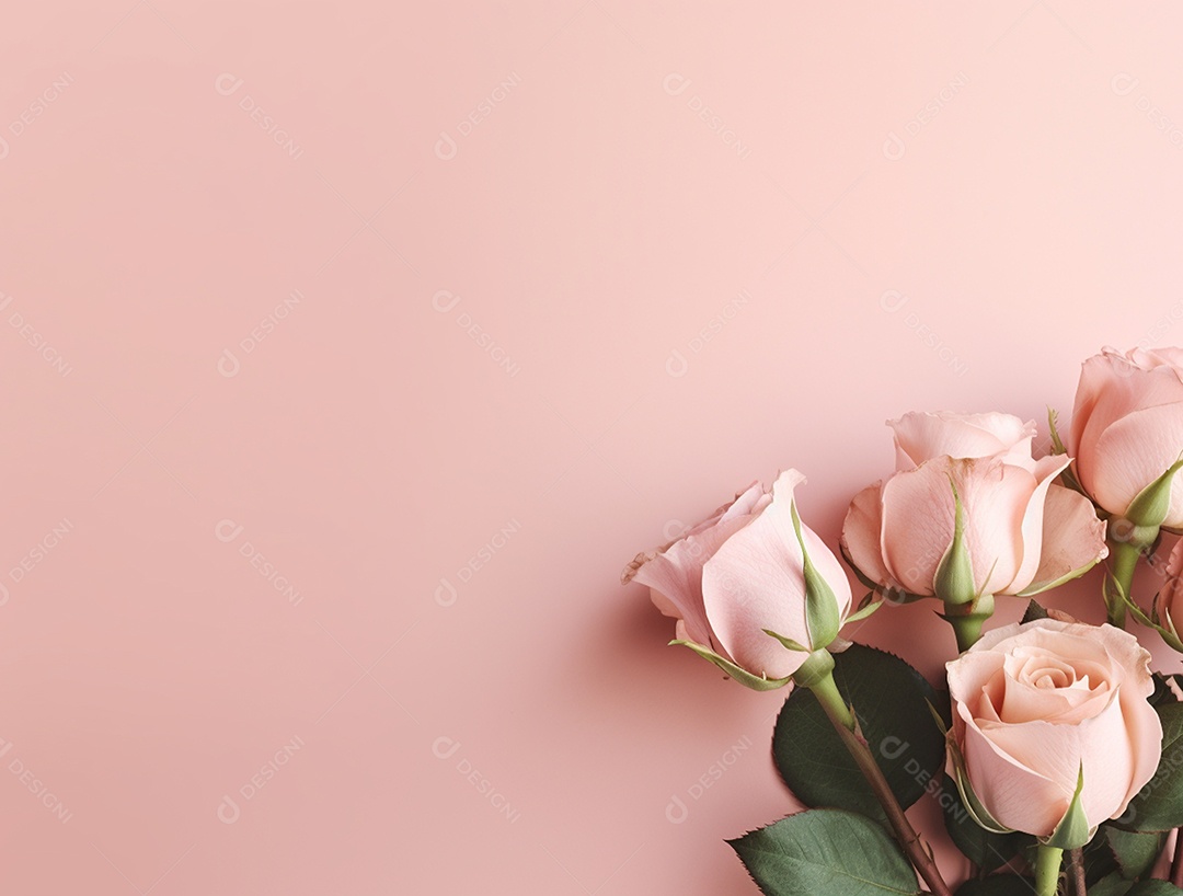 Fundo com buquê de flores