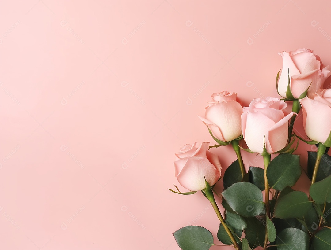 Fundo com buquê de flores