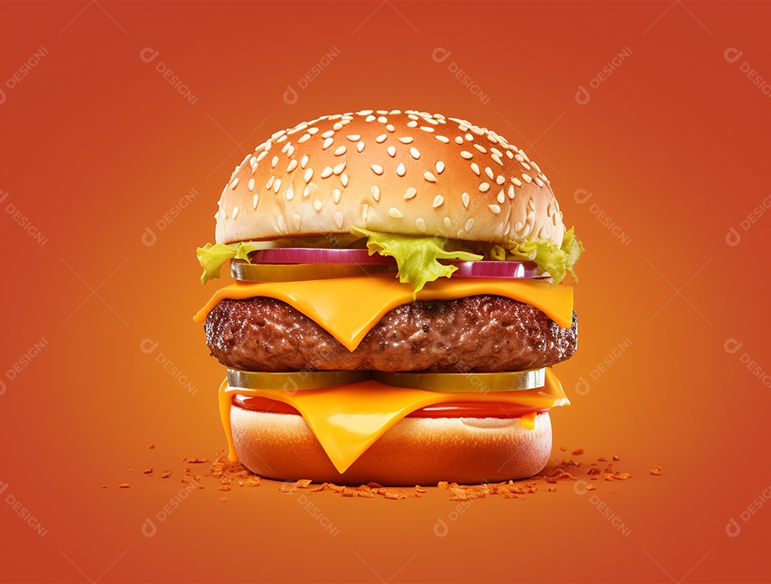 Hambúrguer delicioso gourmet