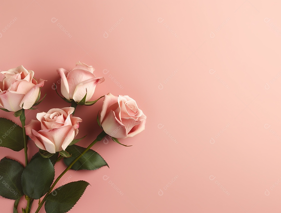 Fundo com buquê de flores