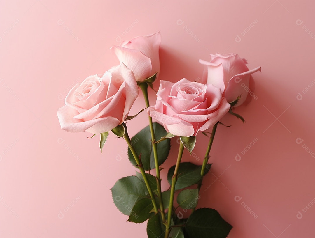 Fundo com buquê de flores