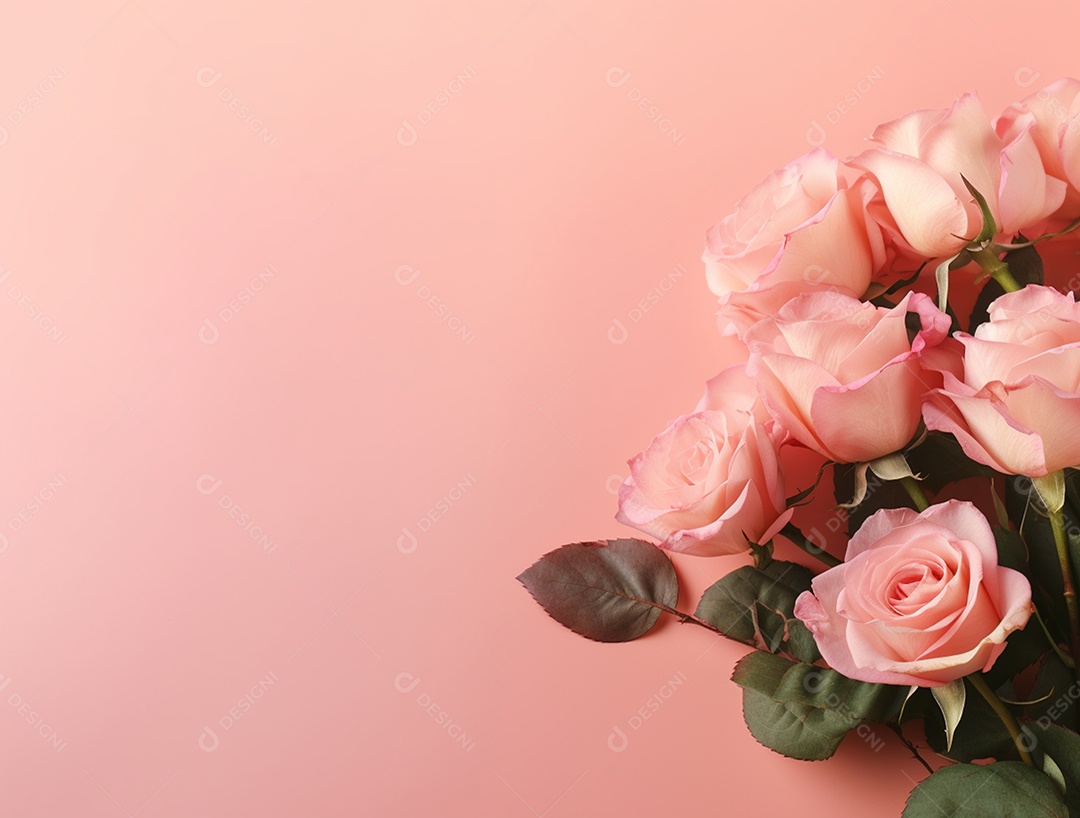 Fundo com buquê de flores