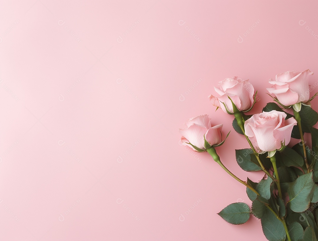 Fundo com buquê de flores