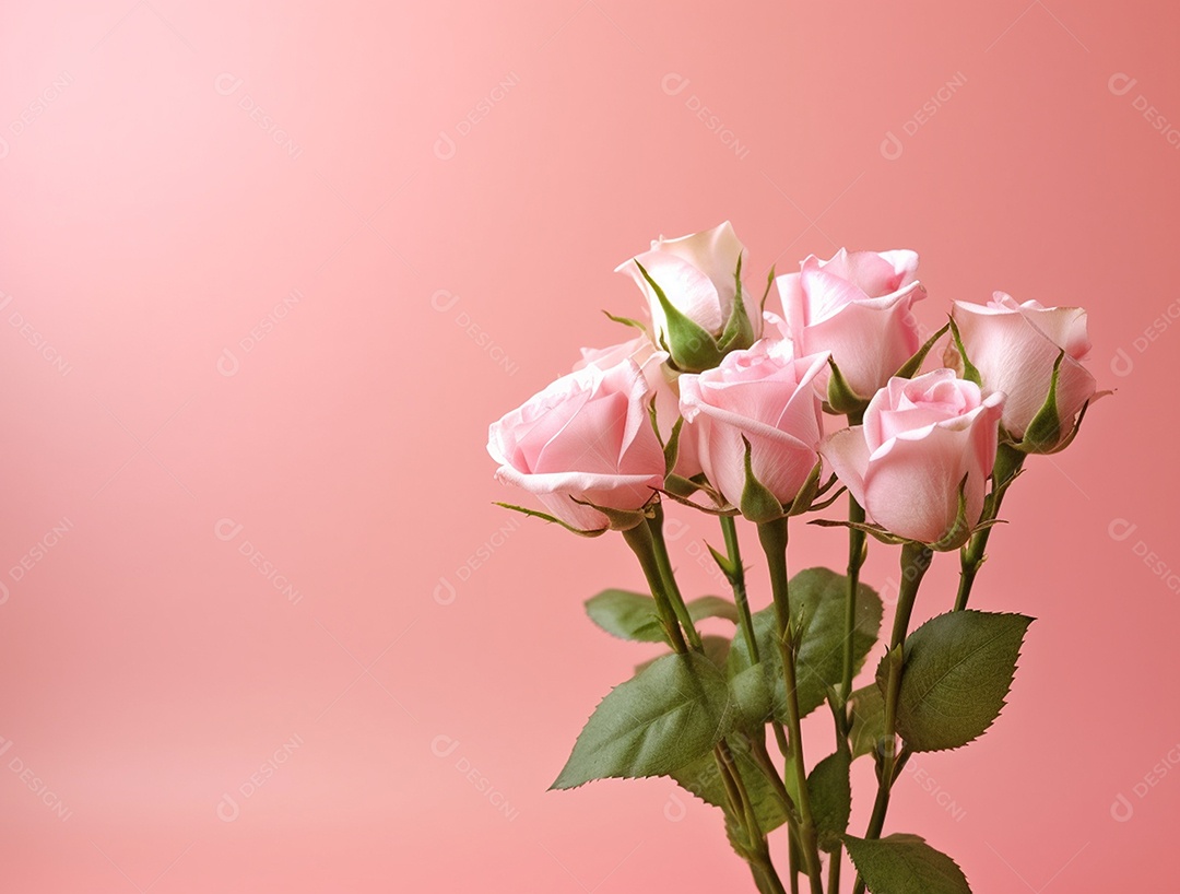 Fundo com buquê de flores