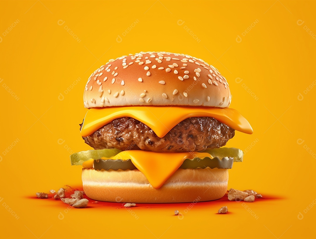 Delicioso hambúrguer gourmet