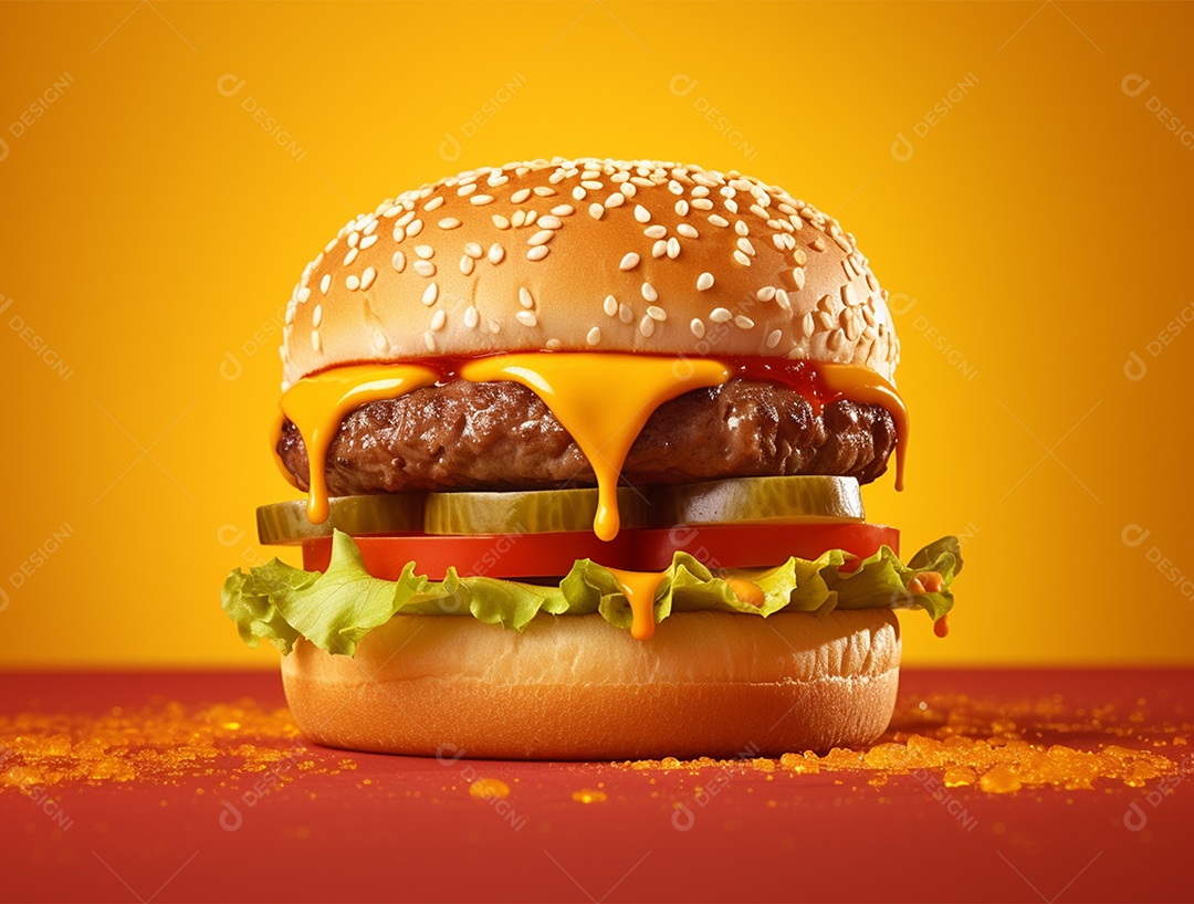 Delicioso Hamburguer gourmet.