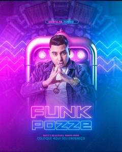 Social Media Feed Funk Pozze PSD Editável