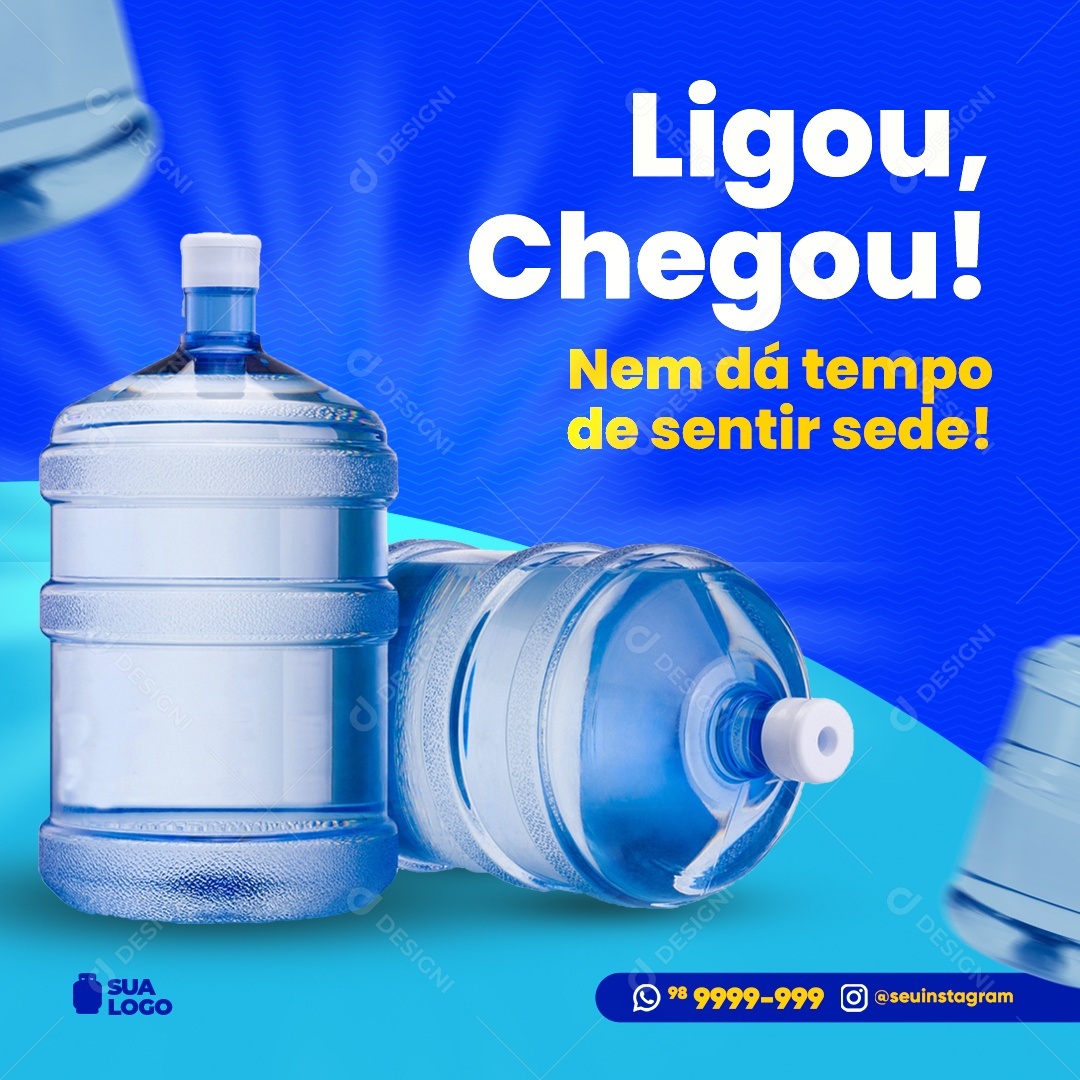 Ligou Chegou Distribuidora Social Media PSD Editável