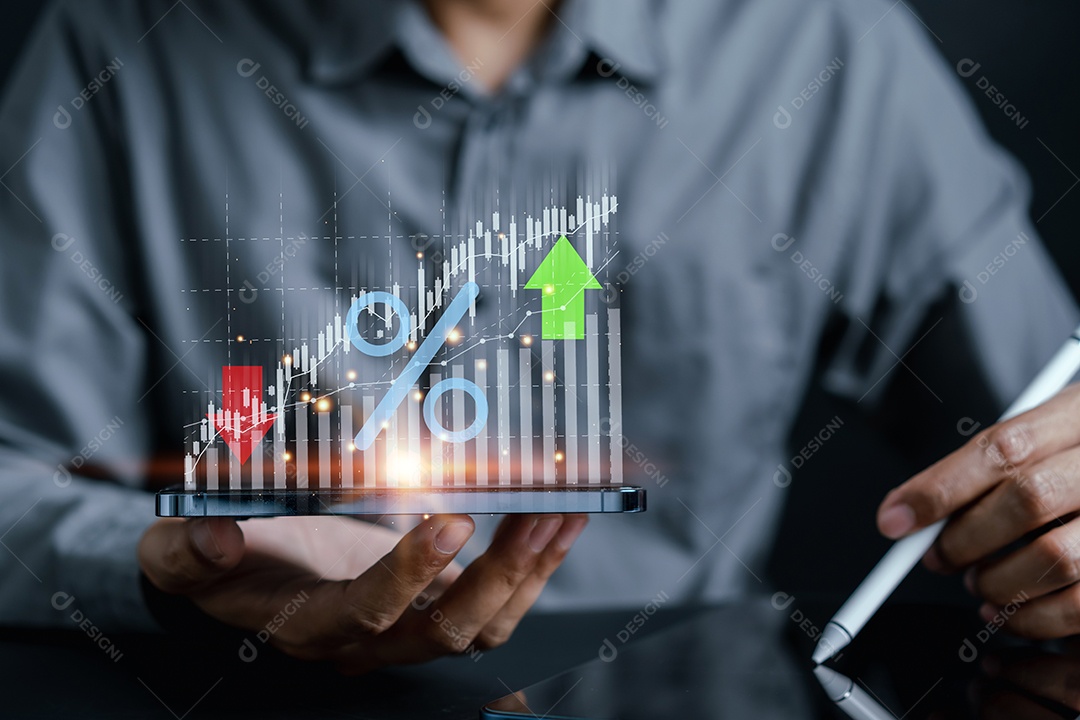 Porcentagem do relatório de contabilidade do empresário para aumentar e diminuir