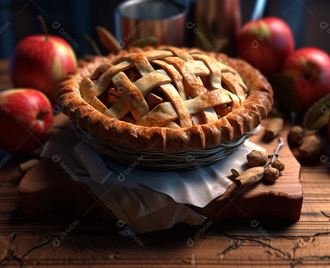 Deliciosa torta de maça