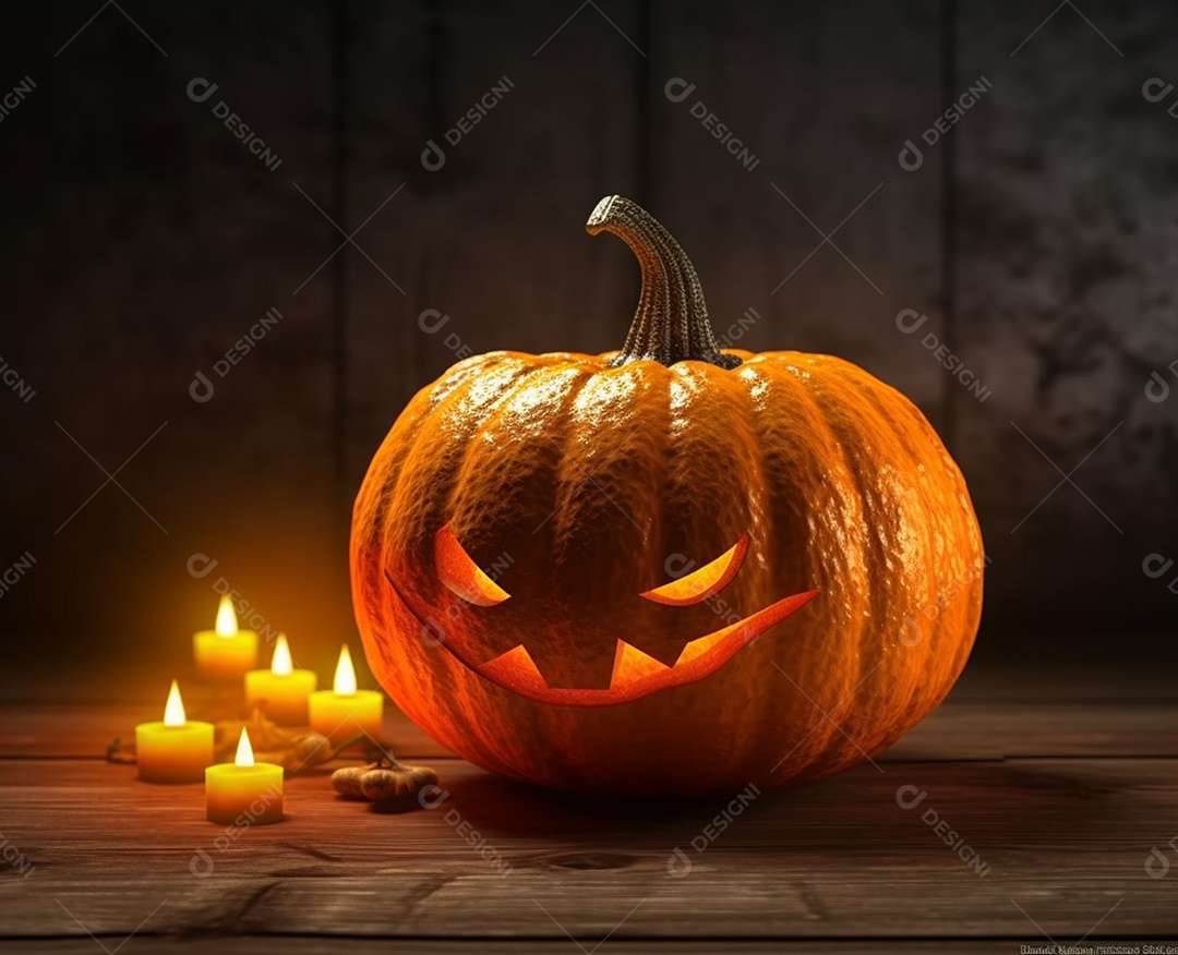 Abóbora para decoração de halloween