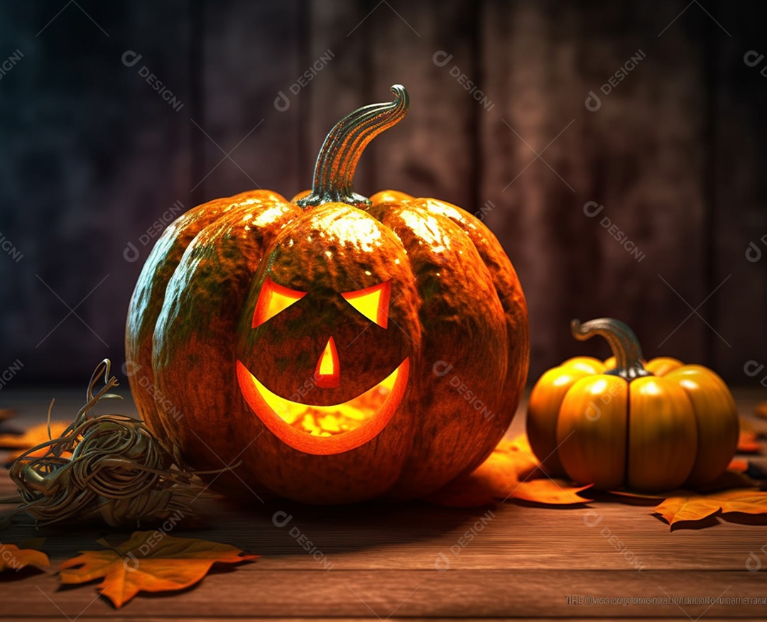 Abóbora para decoração de halloween