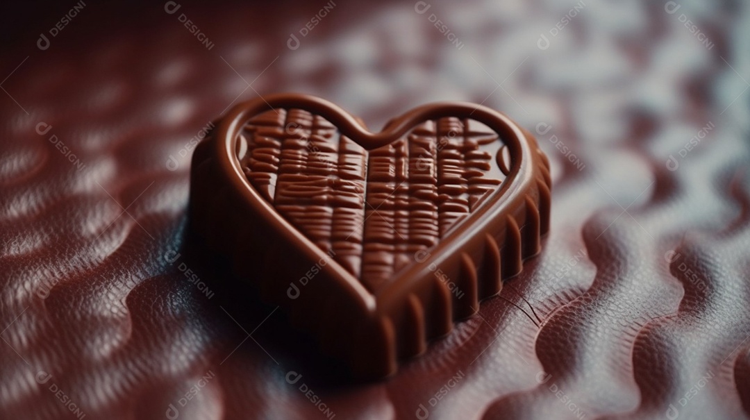 Delicioso coração de chocolate