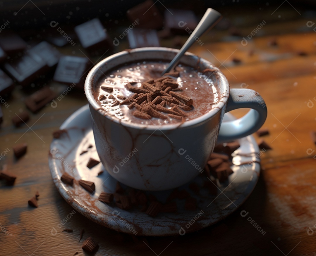 Delicioso chocolate quente
