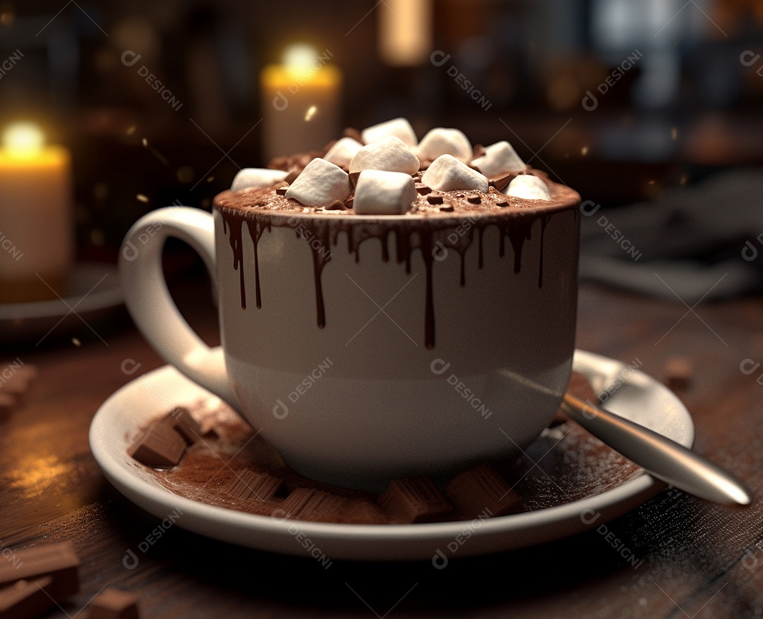 Delicioso chocolate quente