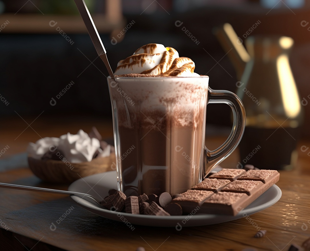 Delicioso chocolate quente