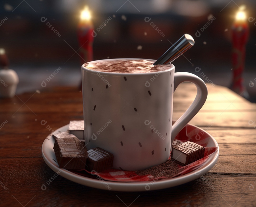 Delicioso chocolate quente