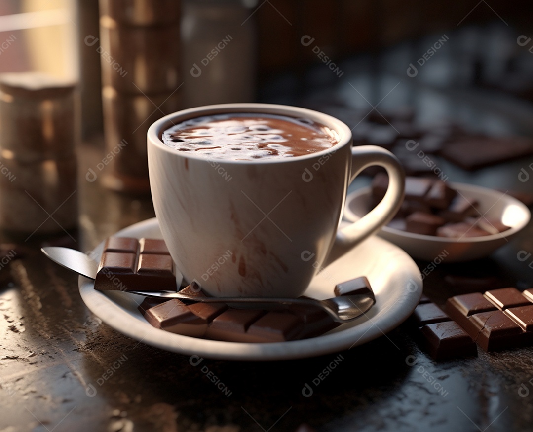 Delicioso chocolate quente