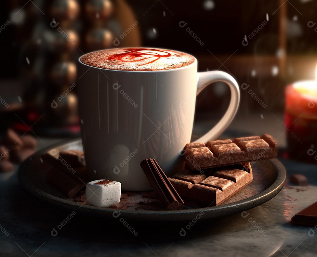 Delicioso chocolate quente