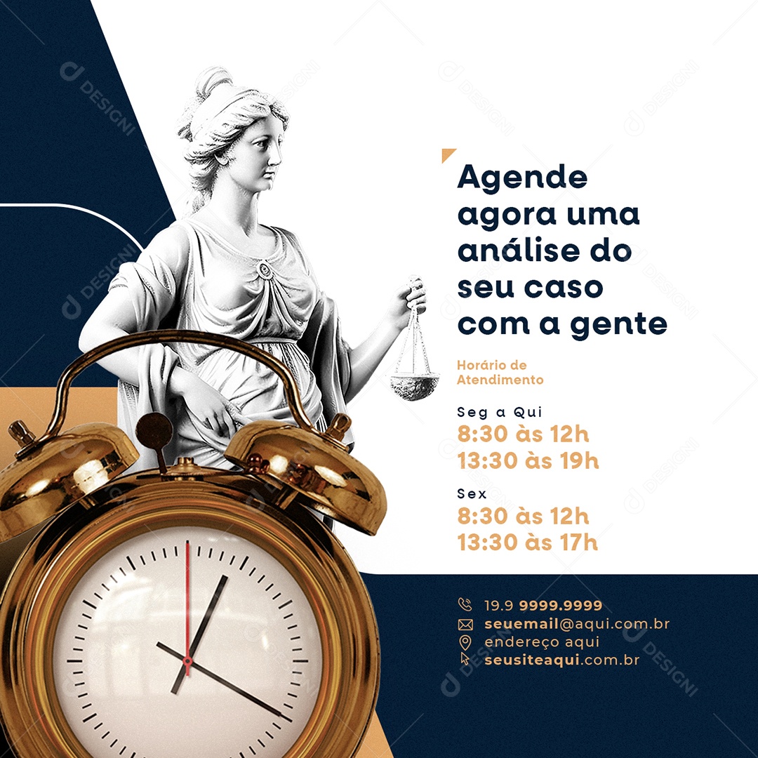 Agende Agora Uma Análise Do Seu Caso Com A Gente Advocacia Social Media PSD Editável