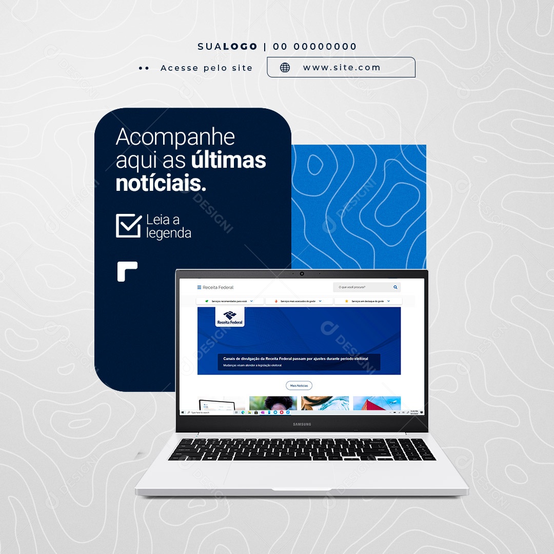 Contabilidade Social Media PSD Editável