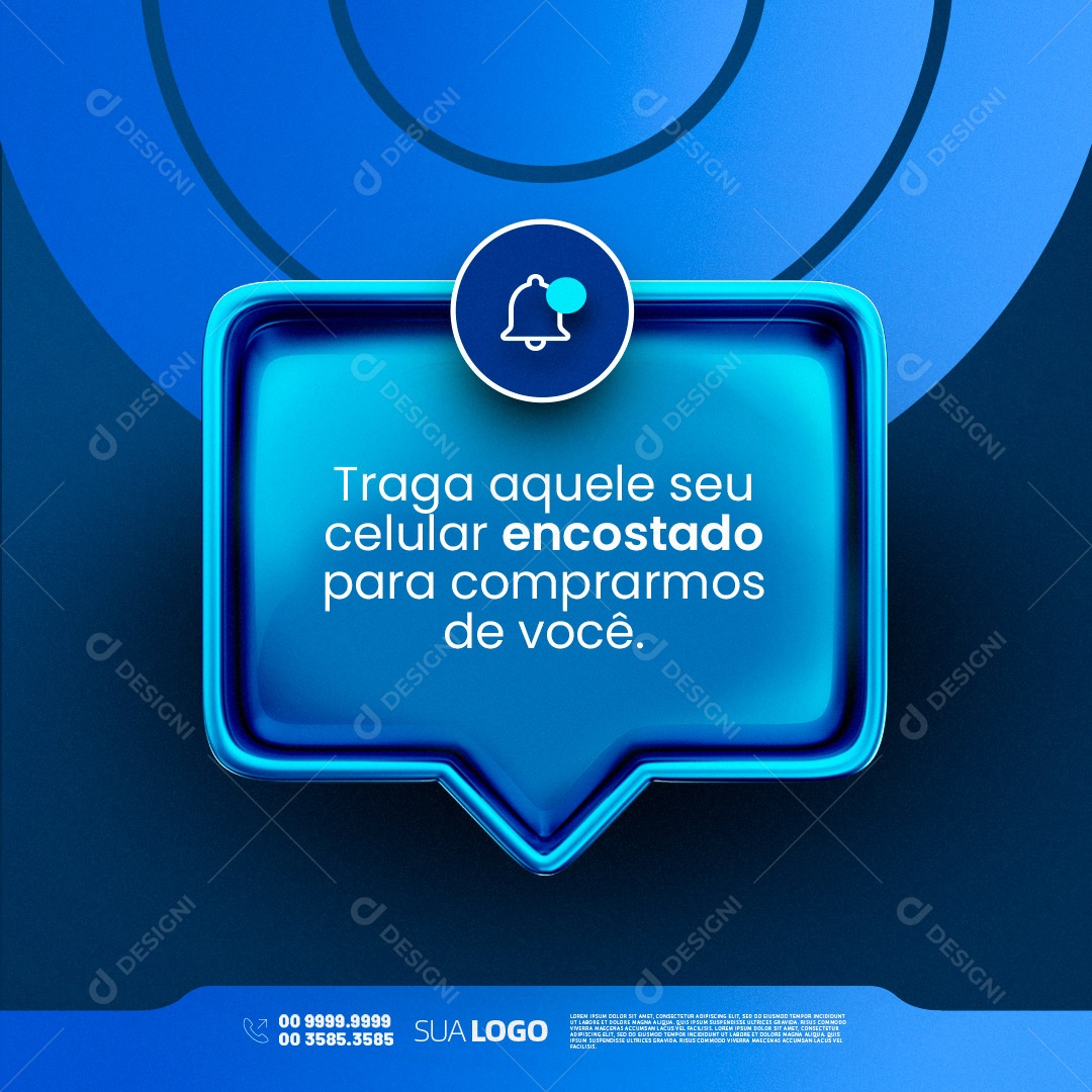 Assistência Técnica de Celulares Social Media PSD Editável