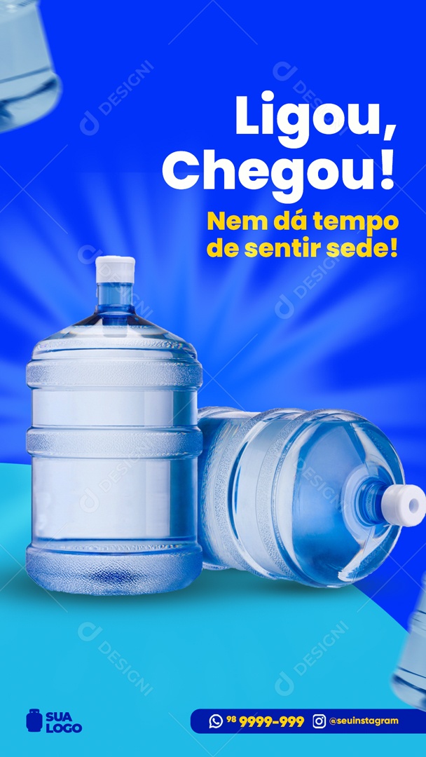 Story Ligou Chegou Social Media PSD Editável